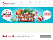 Tablet Screenshot of canenglish.com.tr